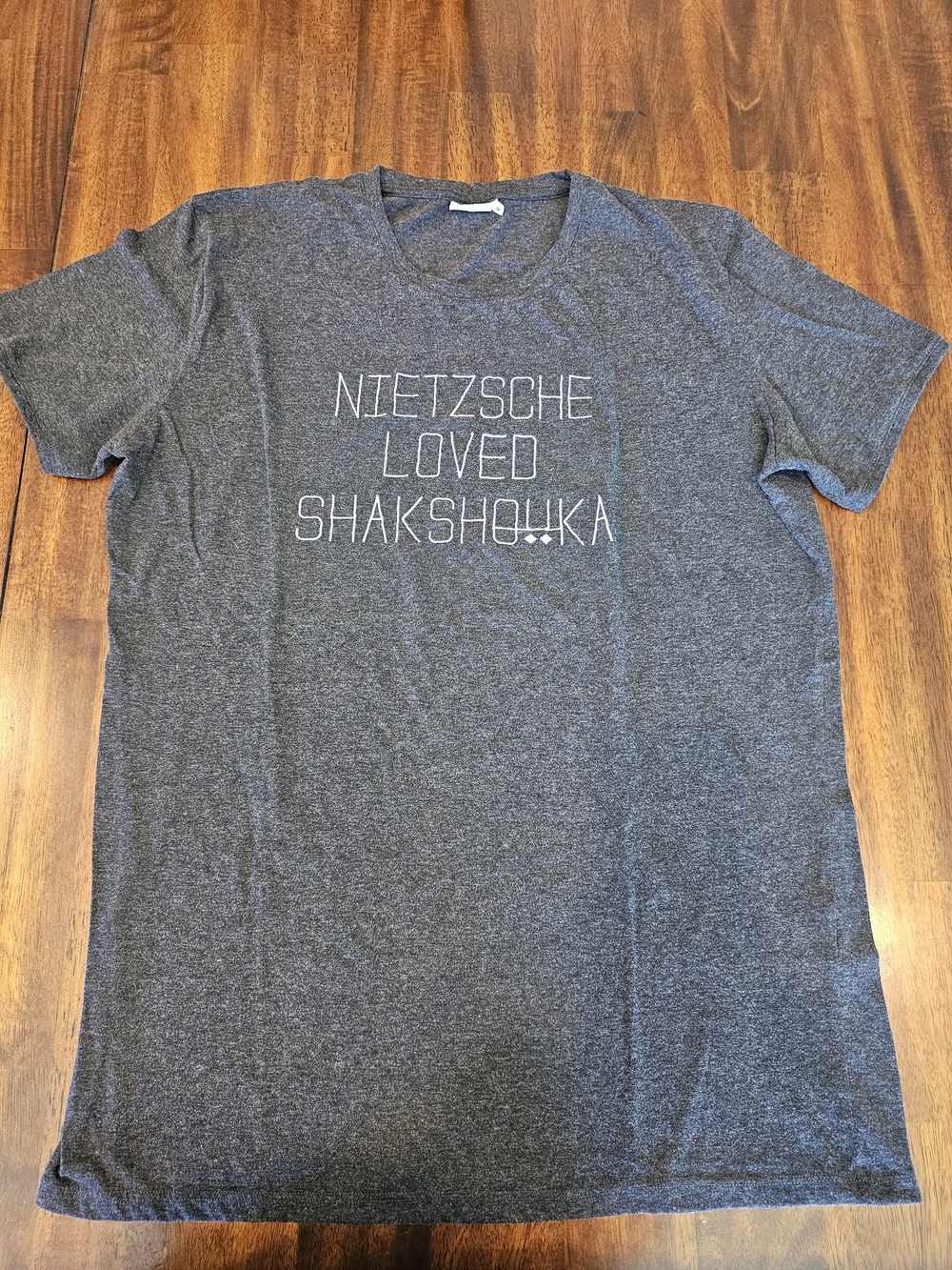 Nietzsche Loved Shakshouka Graphic Tee - Men's Heather Gray